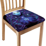 Dark Virgo Zodiac Sign Print Chair Cushion Cover