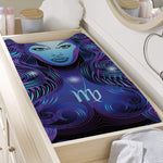 Dark Virgo Zodiac Sign Print Changing Pad Cover