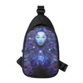 Dark Virgo Zodiac Sign Print Sling Bag