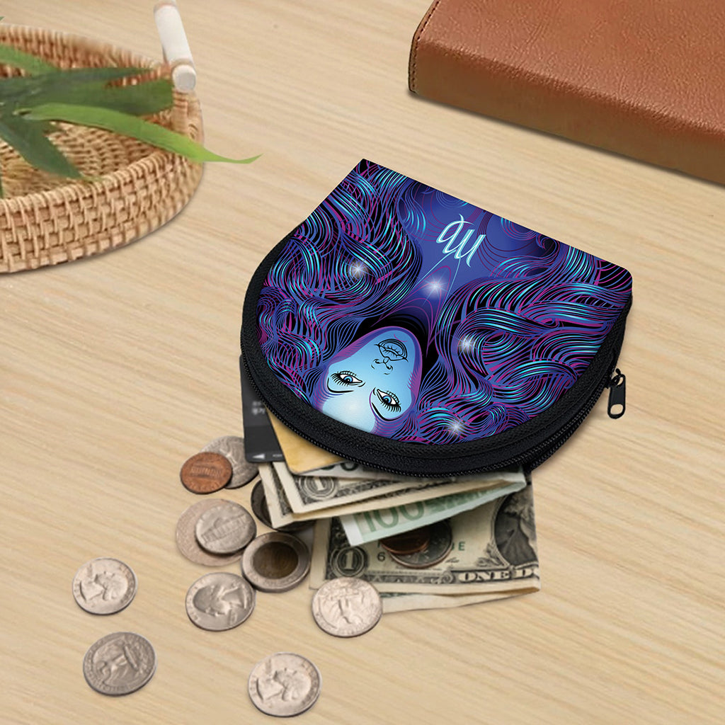 Dark Virgo Zodiac Sign Print Coin Purse