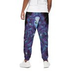 Dark Virgo Zodiac Sign Print Cotton Pants
