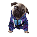 Dark Virgo Zodiac Sign Print Dog Zip Up Hoodie