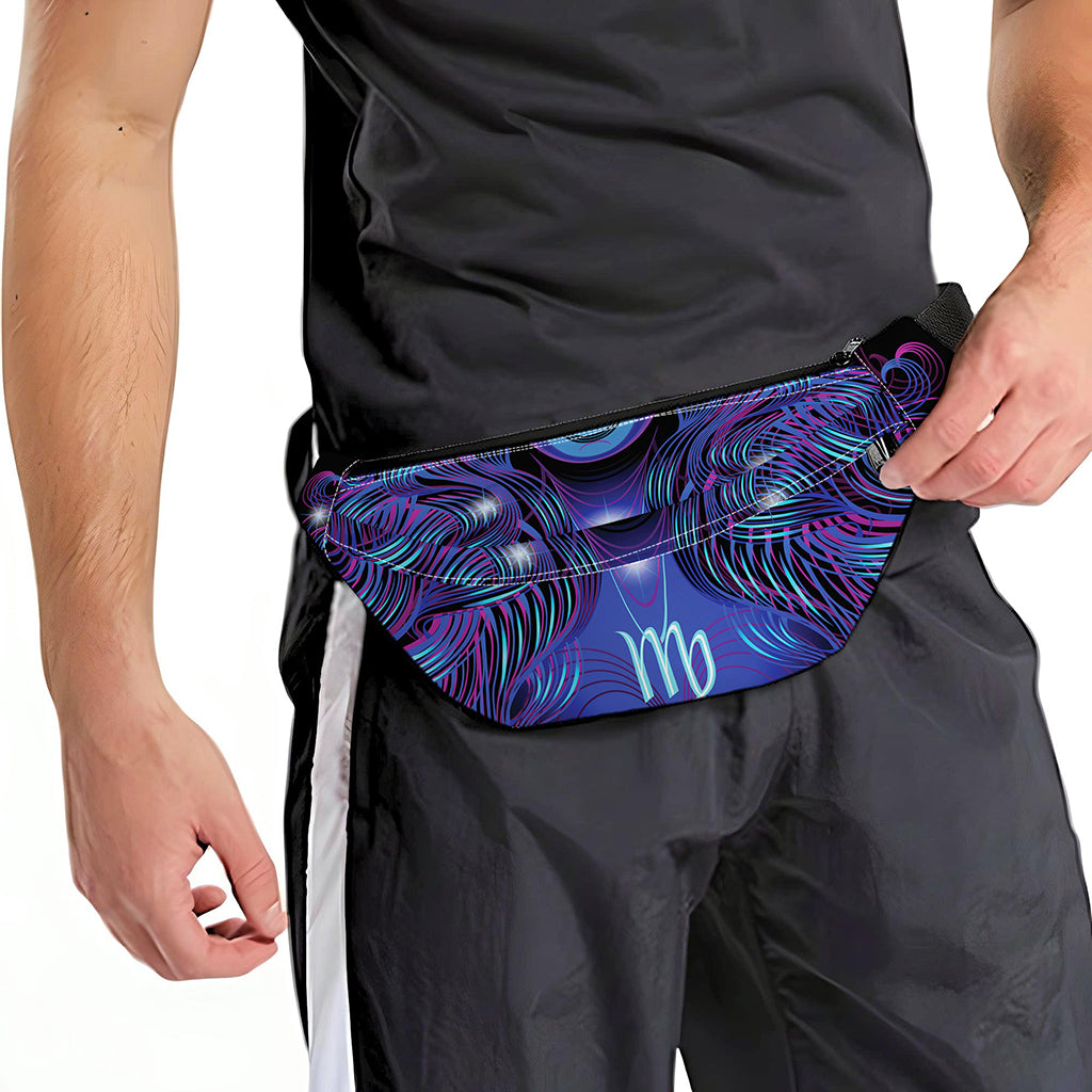 Dark Virgo Zodiac Sign Print Fanny Pack