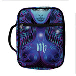 Dark Virgo Zodiac Sign Print Front Pocket Bible Bag