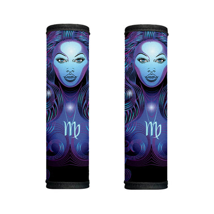 Dark Virgo Zodiac Sign Print Handle Covers