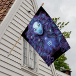 Dark Virgo Zodiac Sign Print House Flag