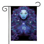 Dark Virgo Zodiac Sign Print House Flag
