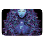Dark Virgo Zodiac Sign Print Indoor Door Mat
