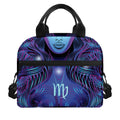 Dark Virgo Zodiac Sign Print Insulated Lunch Bag