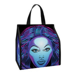Dark Virgo Zodiac Sign Print Insulated Lunch Tote