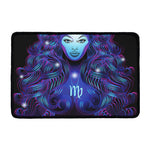 Dark Virgo Zodiac Sign Print Kitchen Mat
