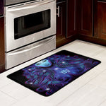 Dark Virgo Zodiac Sign Print Kitchen Mat