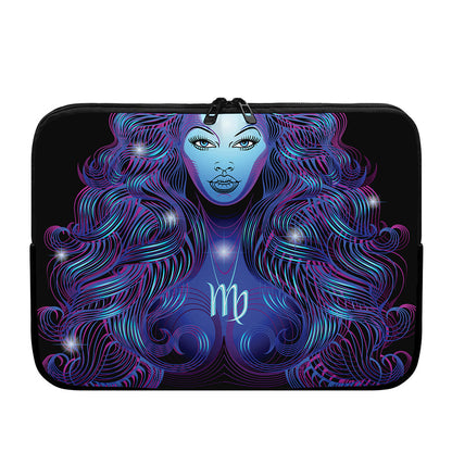 Dark Virgo Zodiac Sign Print Laptop Sleeve