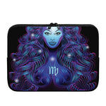Dark Virgo Zodiac Sign Print Laptop Sleeve