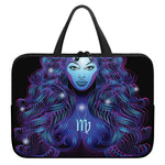 Dark Virgo Zodiac Sign Print Laptop Sleeve With Handle