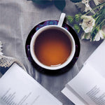 Dark Virgo Zodiac Sign Print Leather Coaster Set