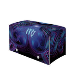 Dark Virgo Zodiac Sign Print Leather Tissue Box Cover