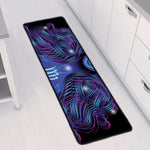 Dark Virgo Zodiac Sign Print Long Kitchen Mat