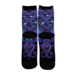 Dark Virgo Zodiac Sign Print Long Socks