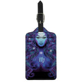Dark Virgo Zodiac Sign Print Luggage Tag