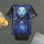 Dark Virgo Zodiac Sign Print Men's Bodysuit