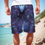 Dark Virgo Zodiac Sign Print Men's Cargo Shorts