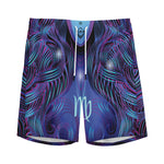 Dark Virgo Zodiac Sign Print Men's Sports Shorts