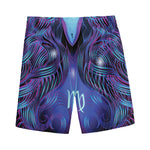 Dark Virgo Zodiac Sign Print Men's Sports Shorts