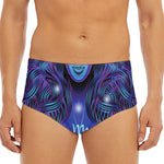 Dark Virgo Zodiac Sign Print Men's Triangle Swim Briefs