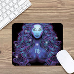 Dark Virgo Zodiac Sign Print Mouse Pad