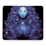 Dark Virgo Zodiac Sign Print Mouse Pad