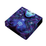 Dark Virgo Zodiac Sign Print Outdoor Seat Cushion Cover