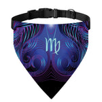 Dark Virgo Zodiac Sign Print Over The Collar Dog Bandana