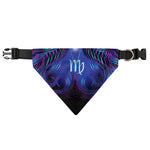 Dark Virgo Zodiac Sign Print Over The Collar Dog Bandana