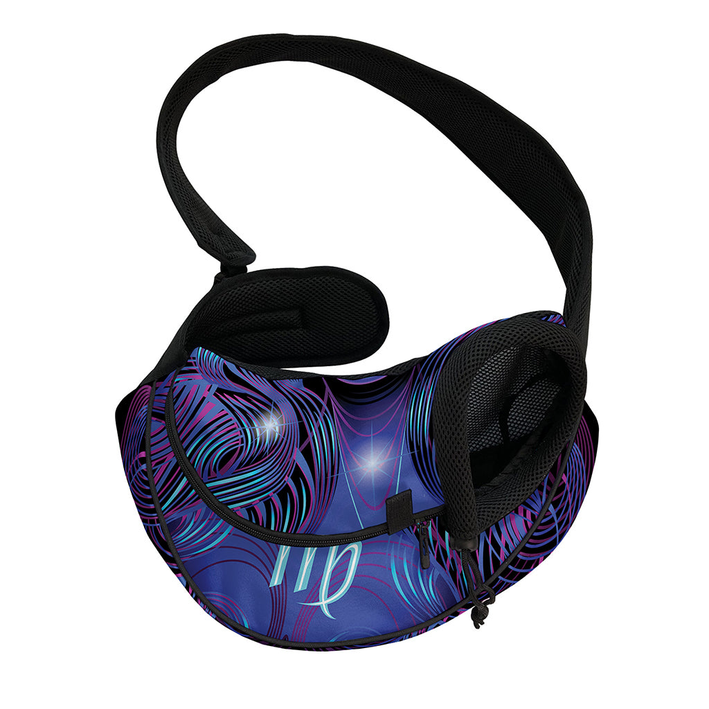Dark Virgo Zodiac Sign Print Pet Sling Carrier