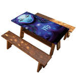 Dark Virgo Zodiac Sign Print Picnic Table Cover