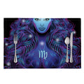 Dark Virgo Zodiac Sign Print Placemat