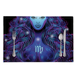 Dark Virgo Zodiac Sign Print Placemat