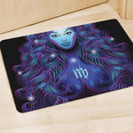 Dark Virgo Zodiac Sign Print Polyester Doormat