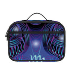 Dark Virgo Zodiac Sign Print Portable Lunch Bag