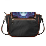 Dark Virgo Zodiac Sign Print Saddle Bag