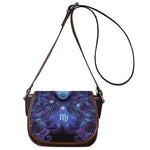 Dark Virgo Zodiac Sign Print Saddle Bag