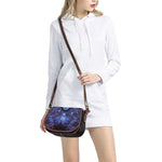 Dark Virgo Zodiac Sign Print Saddle Bag