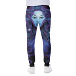 Dark Virgo Zodiac Sign Print Scuba Joggers