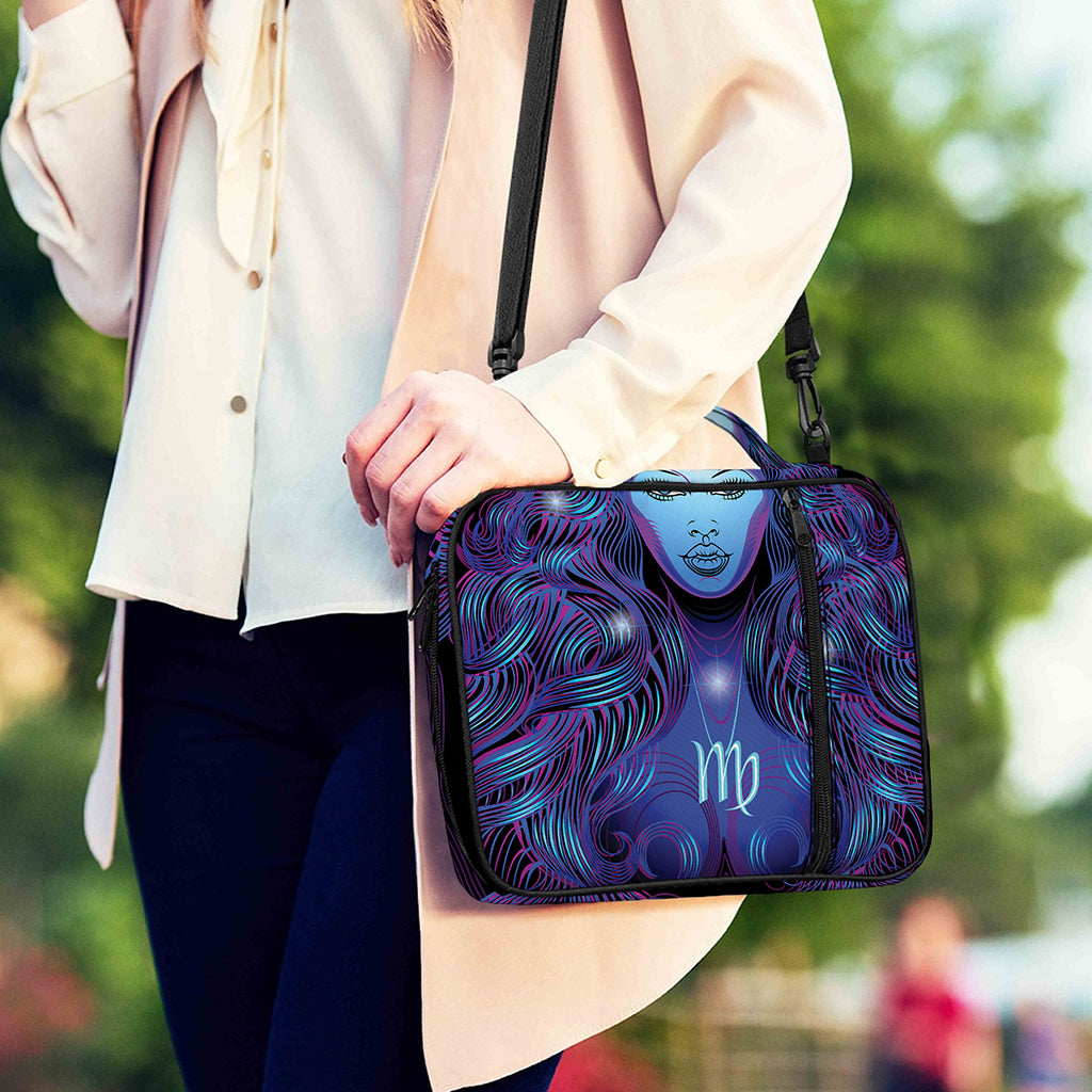 Dark Virgo Zodiac Sign Print Shoulder Strap Bible Bag