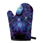 Dark Virgo Zodiac Sign Print Single Oven Mitt