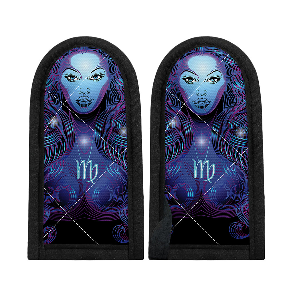 Dark Virgo Zodiac Sign Print Skillet Handle Cover