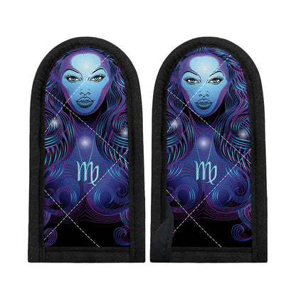 Dark Virgo Zodiac Sign Print Skillet Handle Cover