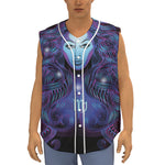 Dark Virgo Zodiac Sign Print Sleeveless Baseball Jersey