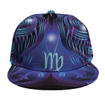 Dark Virgo Zodiac Sign Print Snapback Cap